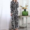 Women's Homewear Autumn and Winter Casual Pajamas Loose Tie Robe Trousers Suit