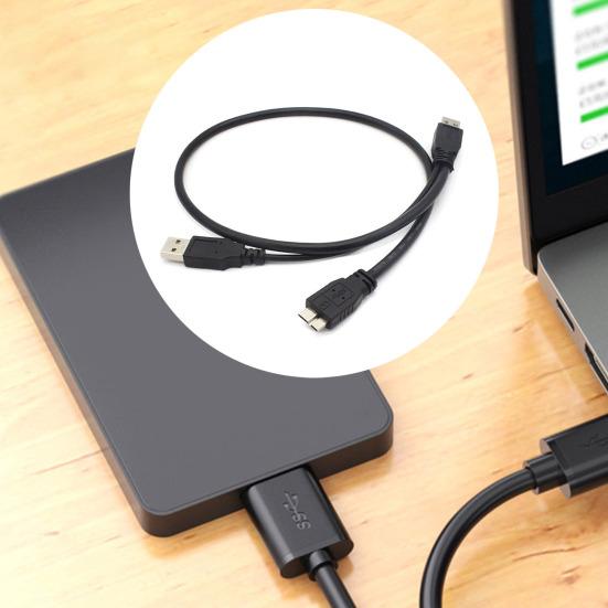 Кабель для мобильного жесткого диска 60 см USB3.0 A «папа» к Micro B, 5 Гбит/с, Y-образная форма, двойное питание, высокоскоростной портативный внешний шнур адаптера для конвектора для жесткого диска