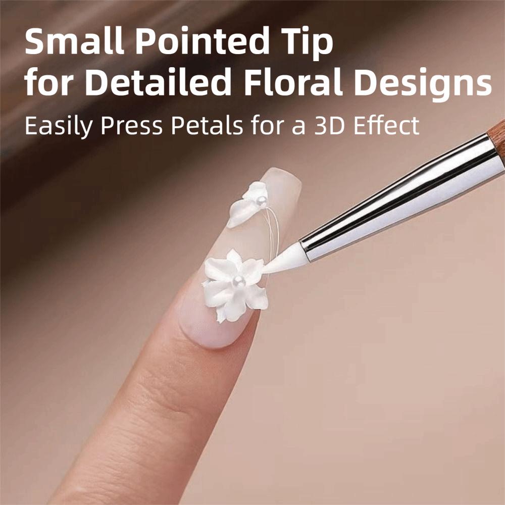 Nail Dotting Pen Nail Embossing Painting Pen Double Headed Silicone Carving Pen DIY Manicure