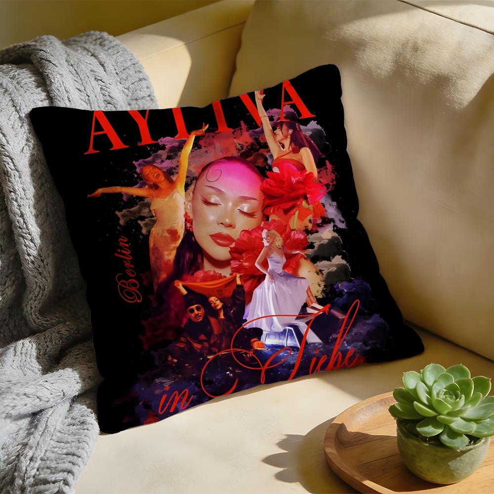 Cushion Cover Washed Linen Soft Breathable Decorative Case for Sofa Home Pillow cover AAyliva Singer