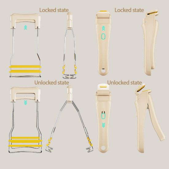 Защитные щипцы для посуды, держатель-клипса, термостойкий захват для сковороды, надежный захват