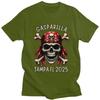Индивидуальные пиратские футболки с черепом и скрещенными костями Gasparilla 2025 Мужские футболки с коротким рукавом Уличная одежда Хлопковая футболка Оверсайз Футболка Подарок