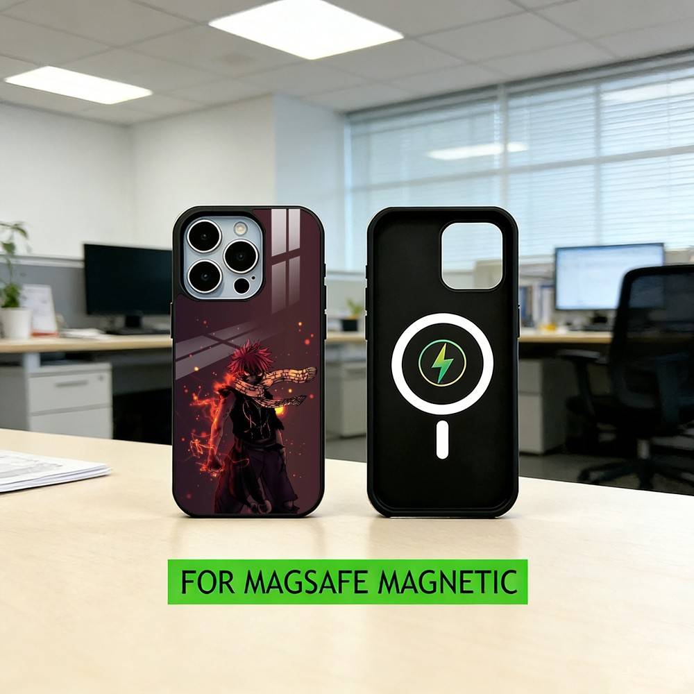FairyTai Natsu Dragon Slayer Phone Case For iPhone17,16,15,14,13,12,11 Plus,Pro Magnetic with Magsafe Wireless Charging