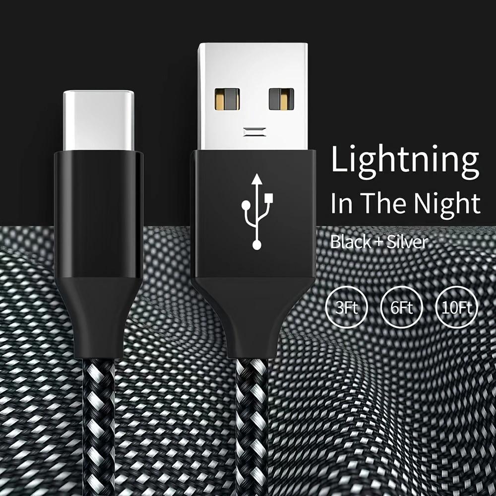 1 шт. USB A - USB C кабель для быстрой зарядки Type C кабель для зарядки подходит для iPhone 16 15 Pro Pro Max Plus подходит для Samsung S24