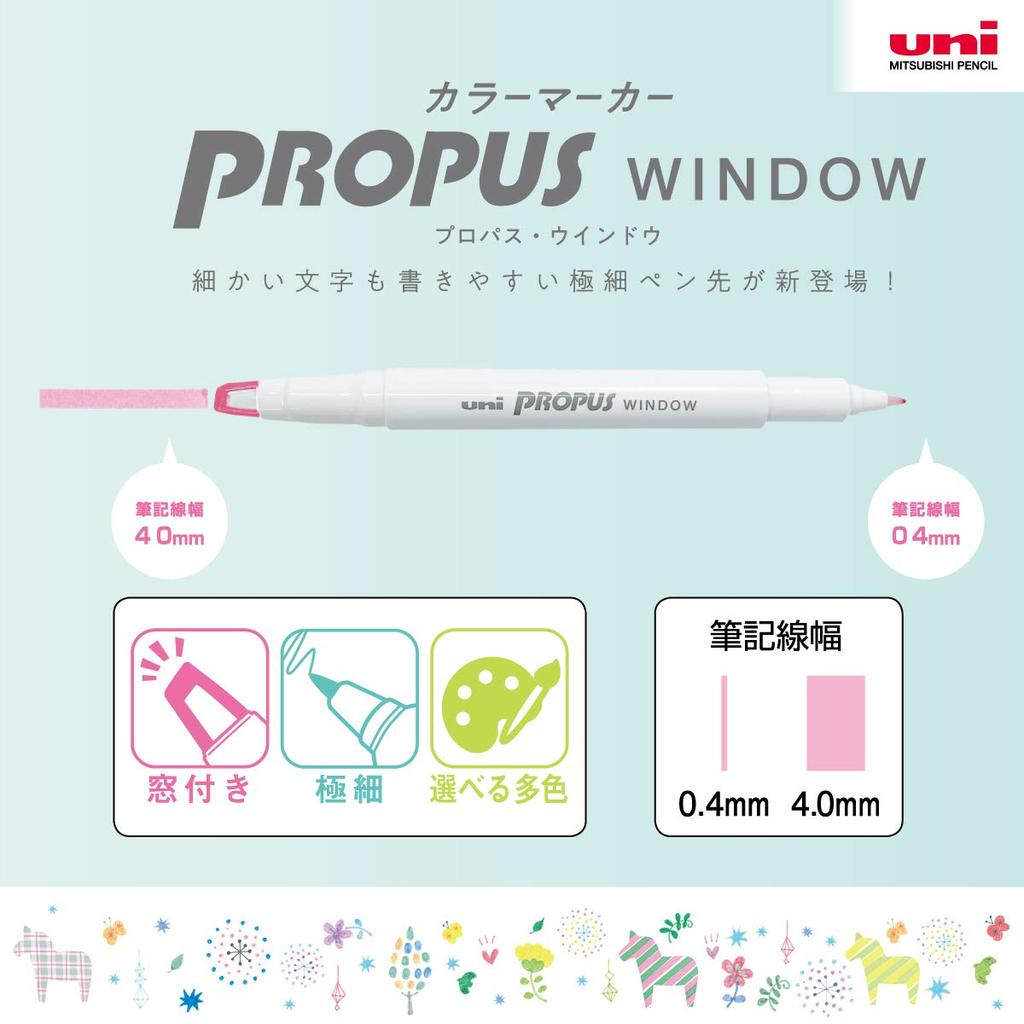 Mitsubishi Pencil Цветной маркер Window Smoke Pro-Pass Blue, коробка 10 штук, PUS103TS.33