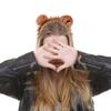 3pieces Creative Performances Lion Ear Hairband Bowtie Tail Adult Taking Photo Headbands Halloween Carnivals Hair Hoop