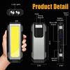 4000mAh COB Work Light USB Rechargeable LED Flashlight Power Bank 18650 Portable Camping Lamp With Magnet Waterproof Lantern