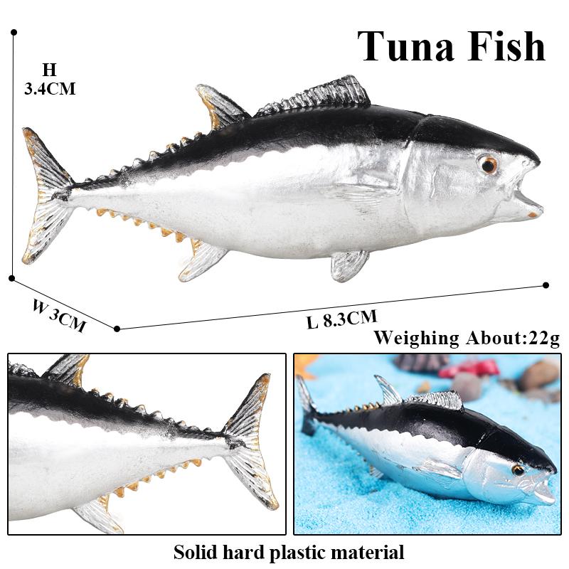 Oenux Модель Морская жизнь Рыба-клоун Лосось Окунь Морское Океаническое Животное Фигурки ПВХ Высокое Качество Образование Миниатюра Пляж Детская Игрушка
