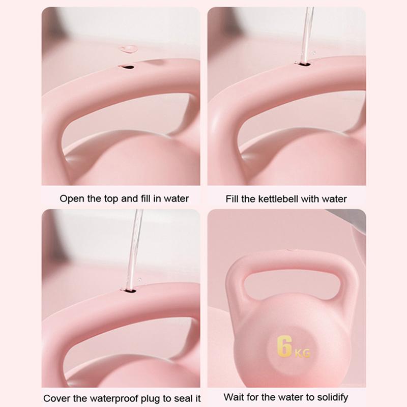 2/4/6/8 кг ПЭ Гиря, наполненная водой, женская тренировка бедер, глубокий присед, силовой тренажер, гиря для йоги, спорта, фитнеса, гантели