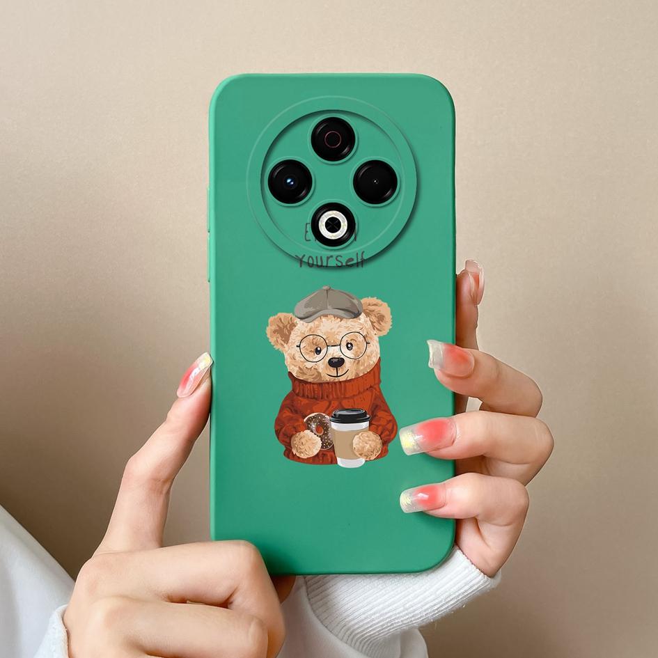 Модные чехлы для Tecno Camon Pop 9 Sprak 20 30 30C Pro 30S GO 1 2025 4G 5G Lovely Bear Мягкий ультратонкий жидкий силиконовый протектор экрана для Tecno Capa