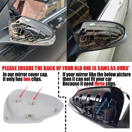 Left Driver Side Mirror Cover Cap Fit For 2014 2015 2016 Toyota Corolla