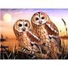 Полный 5D Diy Алмазная картина Сова на закате Вышивка крестом Домашний декор Ручной подарок Подарок