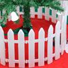 5/10/25 шт. Рождественский забор, белый штакетник для рождественской елки, простая сборка, многоразовый рождественский забор для праздничного внутреннего украшения