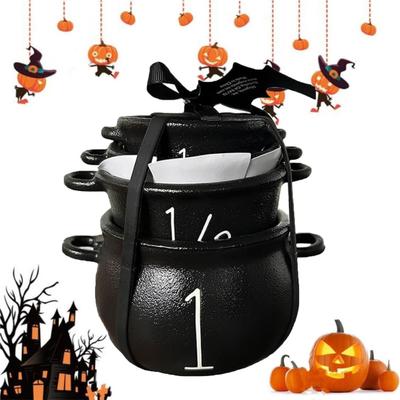 Мини Набор Ведьмин Котел Хэллоуин Конфетница Конфетница Пластиковая Мерная Чашка Ретро Фармацевтическая Атмосфера Принадлежности для Trick or Treat