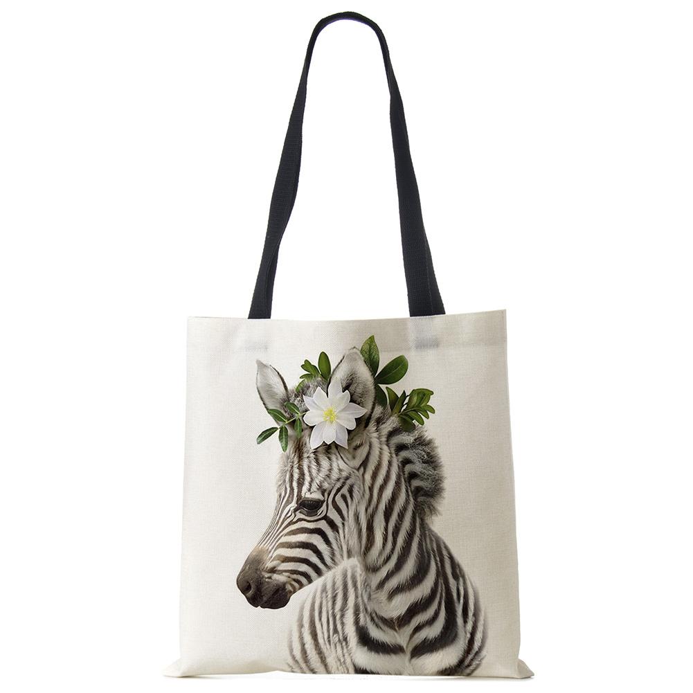 Милая Серия Животных Панда Коала Слон Принт Женская Сумка Повседневная Сумка-Тоут Сумка через Плечо Большая Вместимость KTY