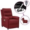 VidaXL Electric Massage Armchair Bordeaux Fabric 3098978