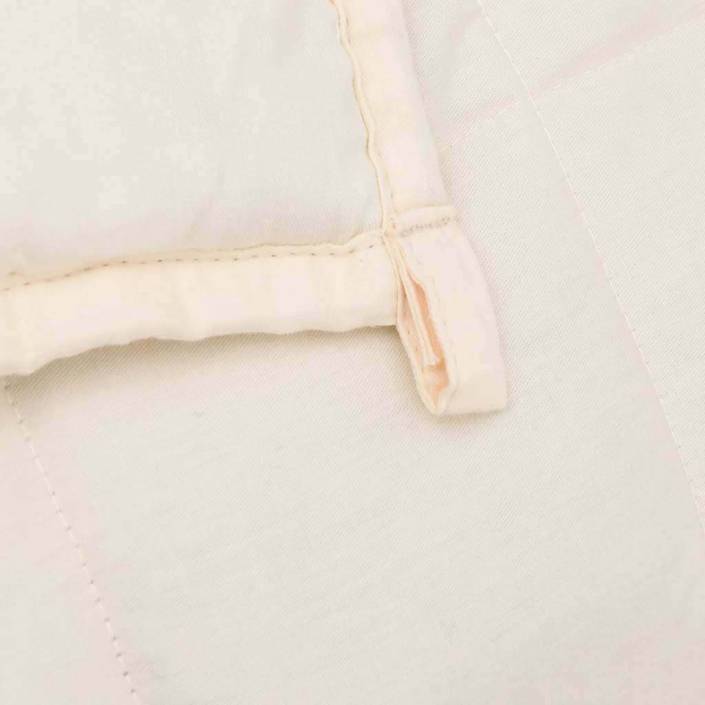 Weighted Blanket Light Cream 120 x 180 cm 5 kg Fabric