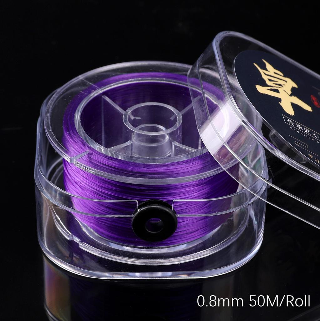 Прочная нейлоновая резиновая эластичная нить для изготовления украшений и браслетов - Разные цвета, 50-100 метров