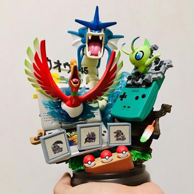Аниме Статуя из смолы Gameboy Red Gyarados Ho-Oh Celebi Lugia Pokemones Фигурка Игрушки