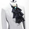 Lace Jabot Fake Collar Tulle Ruffled Lace Collar Victorian Ruffled Neck Collar  Stage & Party