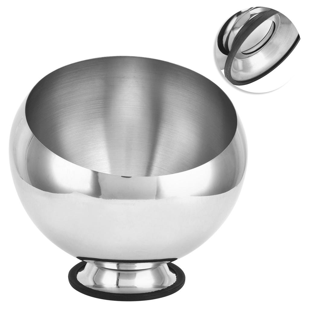 Миска для соуса "шведский стол", миска для приправ, нержавеющая сталь, контейнер для приправ в ресторане, соусница с основанием, серебряная настольная миска