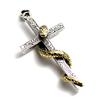 Good Vibrations Snake Snake Cross Crucifix Pendant