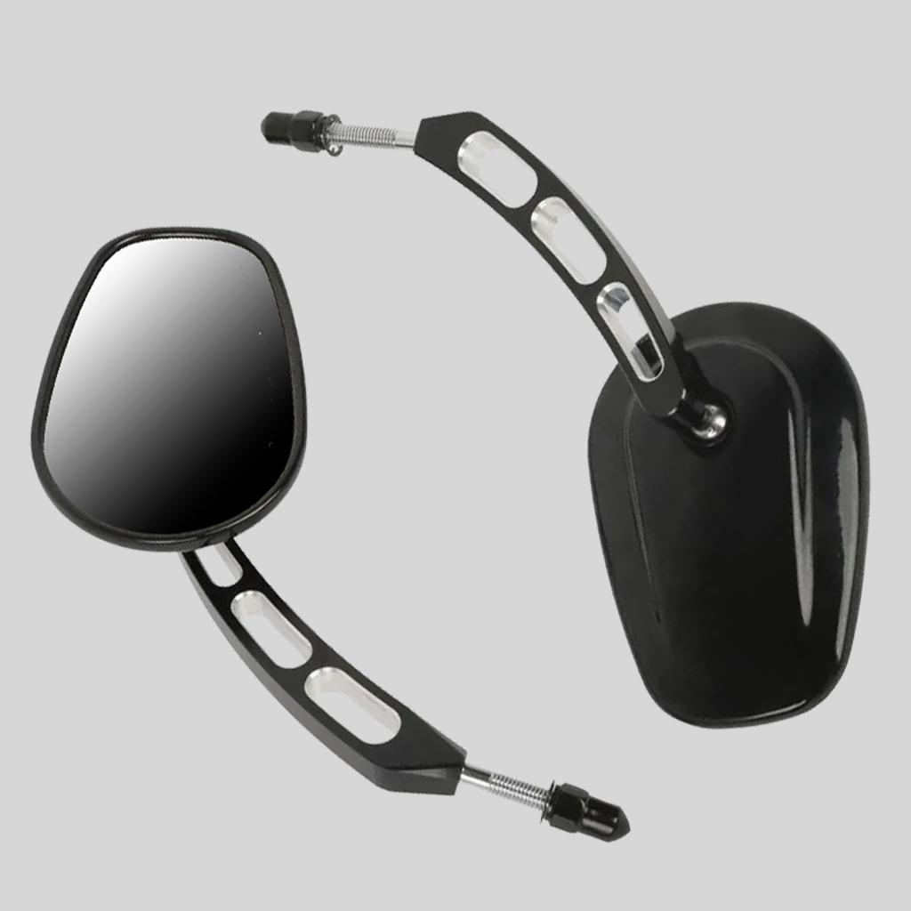 Motorcycle Rear View Side Mirror 8mm For Harley Road King Touring XL 883 Sportster Fatboy Dyna FXDF FLSTF Softail Springer V-ROD