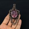 Kunzite Pendant Gemstone Jewelry, 999 Copper Wire Wrapped Pendant, Gift For Women Handmade Pendant