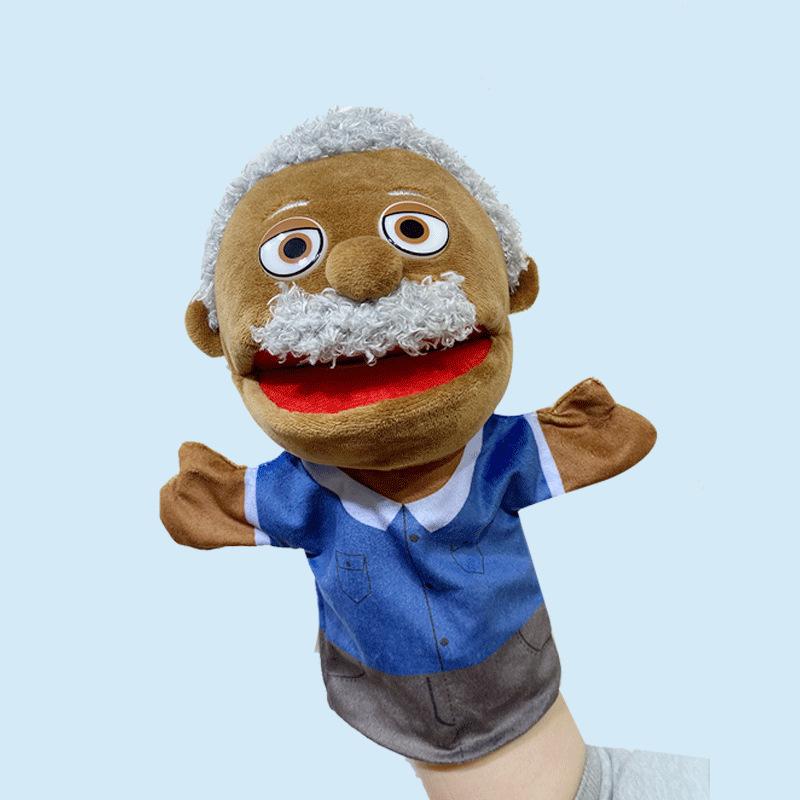 Storytelling Family Hand Puppet Family Role Play Interactive Toys Open Mouth Character Plush Hand Puppet
