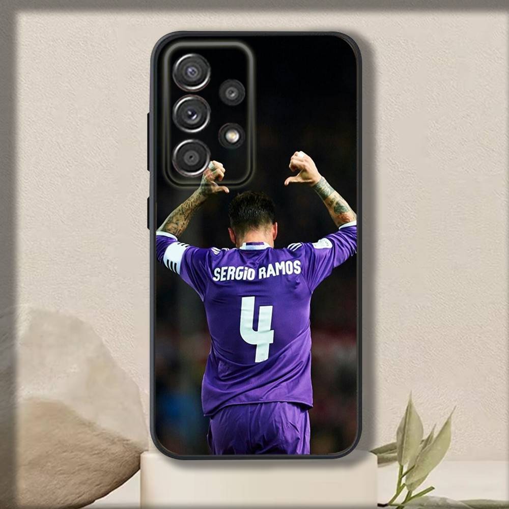 Чехол для телефона S-Sergio R-Ramos для Samsung S 25,24,23,22,30,21,10,9,Ultra,Plus,Lite,FE,4,5 G Мягкий черный чехол