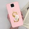 Чехол для Xiaomi Redmi Note 9 Pro Цветы Буквы Силиконовый Мягкий ТПУ Задняя Крышка Для Xiomi Redmi Note9 Pro 6.67'' M2003J6B2G Чехол