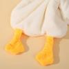 Yousheng Hand Towel with Hanging Loop Highly Absorbent Quick Drying Wear Resistant Cute Goose Design Kitchen Cloth Dish Towel