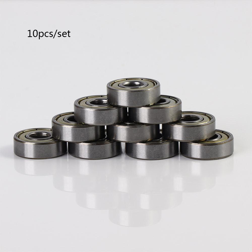 10PCs Miniature Roller for Steel Carbon 3D Bore 608ZZ Bearing Groove Ball