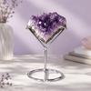 Rhombic Flaky Crystal Display Stand Metal Crystal Holder Agate Display Shelf  Home Decor