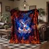 Crystal Palace Football Print Flannel Blanket Soft Warm Sofa Bed Throw Blanket For Home Office Bedroom