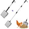 3 In 1 Stretchable Chicken Poop Scooper Chicken Coop Accessories Sifting Shovel for Chicken Coop Chicken Litter Scoop Supplies Separating Poo and