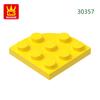 Нетоксичные 86 шт./лот Угловые закругленные Блок 3x3 Moc Цветные Аксессуары Совместимые с Изогнутым Кирпичом DIY Игрушки Для Детей Технические Детали
