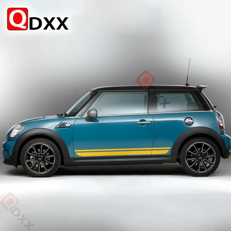 Авто Стайлинг Полосы на Капот Боковые Полосы Racing Наклейка на Багажник для Mini Cooper R56 Hatch 2007-2013 Аксессуары