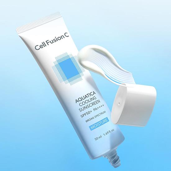 Cell Fusion C Aquatica Охлаждающий солнцезащитный крем SPF 50+ PA++++ 50 мл