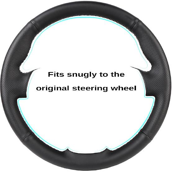 Чехол на руль автомобиля из микрофибры и кожи, обмотка руля, подходит для Mercedes Benz AMG C43 E53 S63 GLE G63, Черный