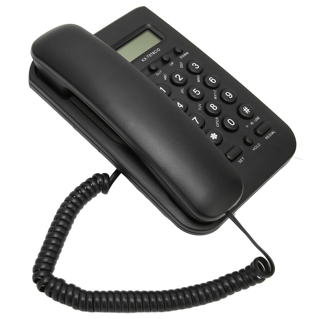 Настольный телефон Caller ID Настенное крепление Минималистичный проводной домашний телефон для дома Отеля Телефонная линия