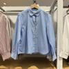 16 Autumn, Striped Lantern Sleeve Shirt/Long Sleeve Women's Clothing Cooperation/Shirt Air Conditioning Shirt 189117/189119