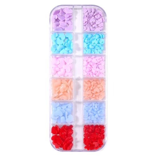 1 Box Nail Decoration Creative Shape Vivid Color Stunning Visual Effect Non-Fading Wide Application Decorative Resin Luxury Flower Bear Nail Supplies