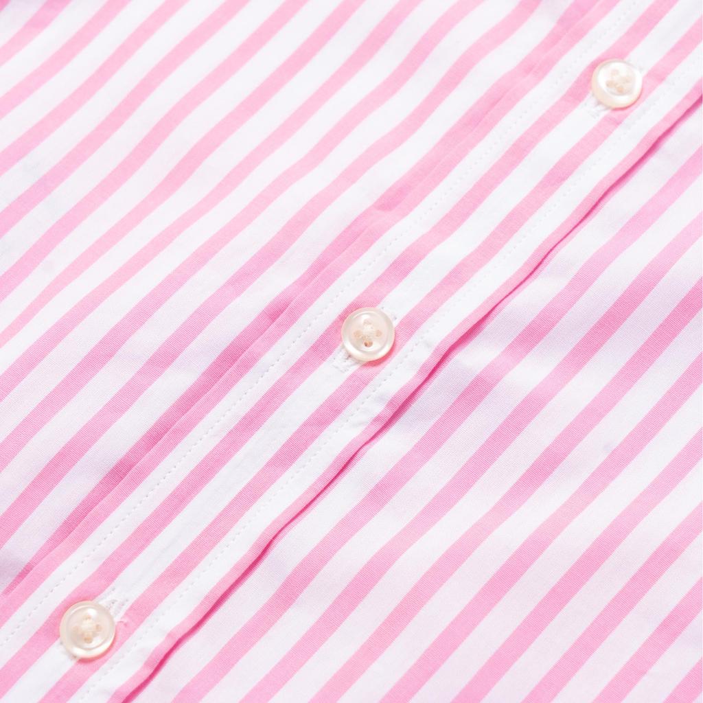 Polo Ralph Lauren Striped Button-Down Long Sleeve Shirt Kids Shirts Pink 323862260-040