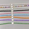 1PC New Nature Shell Love Heart Choker Necklace for Girl Spring Summer Fashion Small Colorful Glass Beads Necklace Gift for Friend