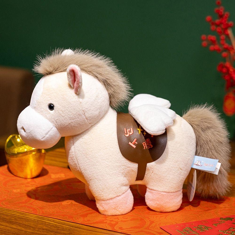 Fashion 16cm/20cm Red Lucky Horse Plush Toy Premium Plush Stuffed Animal 2026 Zodiac Horse Stuffed Animal Horse Festival Gift