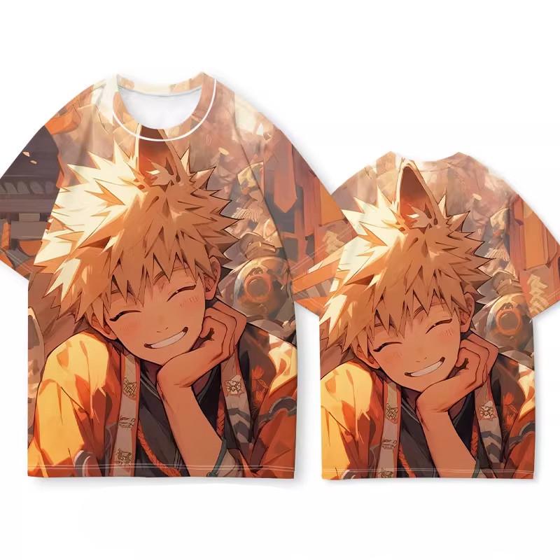 Летняя футболка с коротким рукавом Naruto для мальчиков, полурукав, Помощь Наруто Какаши, Детская одежда, Футболка, Тренд детской одежды