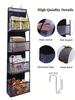 1pc 4 Layer Over The Door Hanging Organizer,Cosmetics Wall Hanging Storage Organizer,Large Capacity Mesh Holder With Clear Pockets Hanging Storage Bag