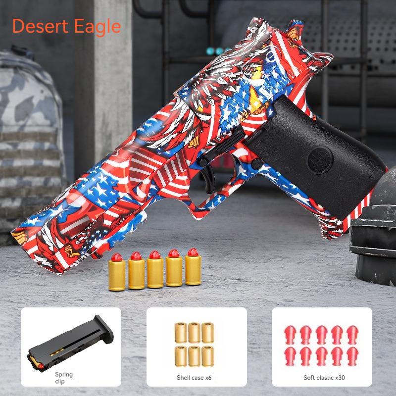 M1911 Toy Gun Pistol Soft Bullet Shell Ejected Blaster Manual Airsoft Air Gun Launcher For Children Adults Shooting Games