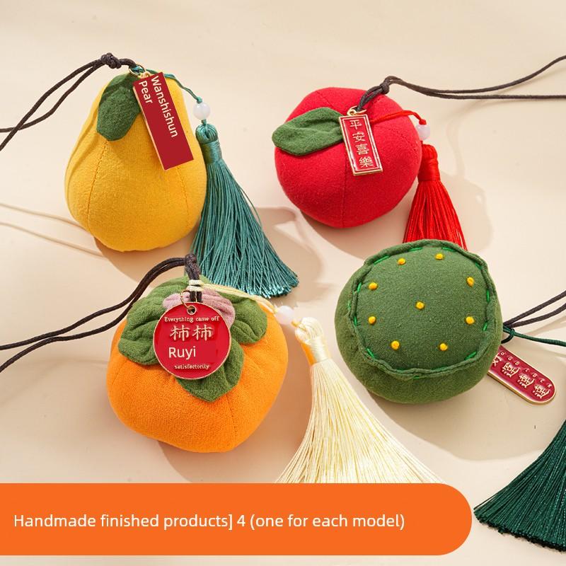 Sachet Perfume Bag DIY Material Package Handmade Persimmon Lucky Persimmon Argy Wormwood Mosquito Repellent Gift Pendant Dragon Boat Festival